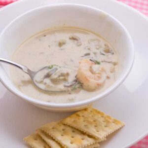 oyster soup with potatoes